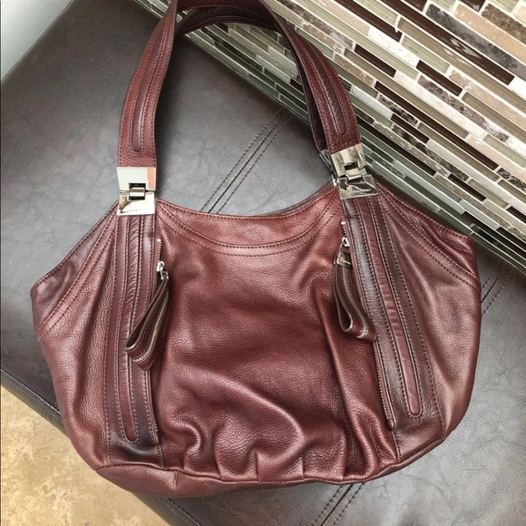 B Makowsky Large Brown Purse - Picture 8 of 11